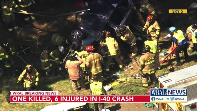 One killed, six others seriously injured in I-40 crash in Cary