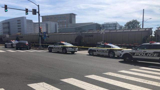 Train hits person in downtown Durham