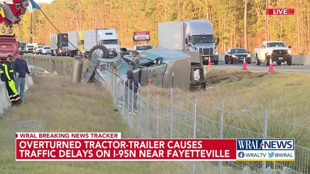 Truck carrying live fish spills on I-95 in Cumberland County