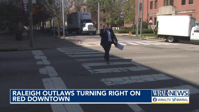 To protect pedestrians, Raleigh eliminates right on red at downtown intersections