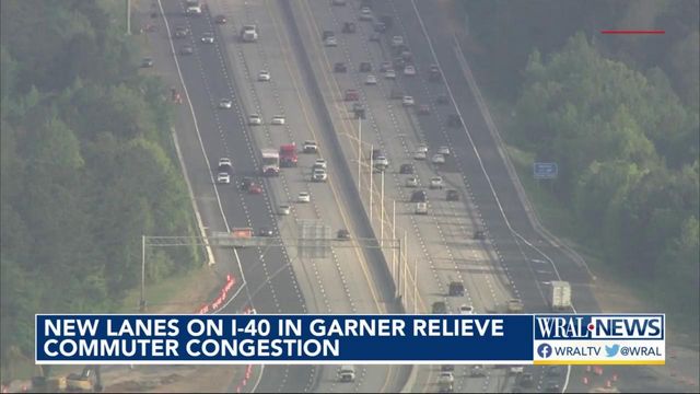 New lanes on I-40 in Garner relieve commuter congestion