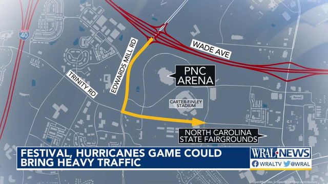 Raleigh traffic alert this weekend due to road closures near State Fairgrounds, PNC Arena