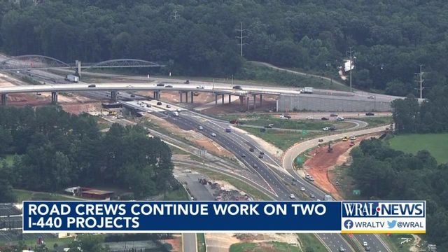 Road crews continue to work on two I-440 projects