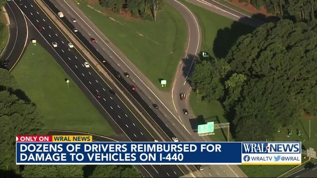 Dozens of drivers reimbursed for damage to vehicles on I-440