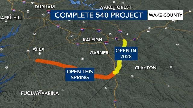 NC gets $417 million loan for 'Complete 540' project to improve Raleigh traffic
