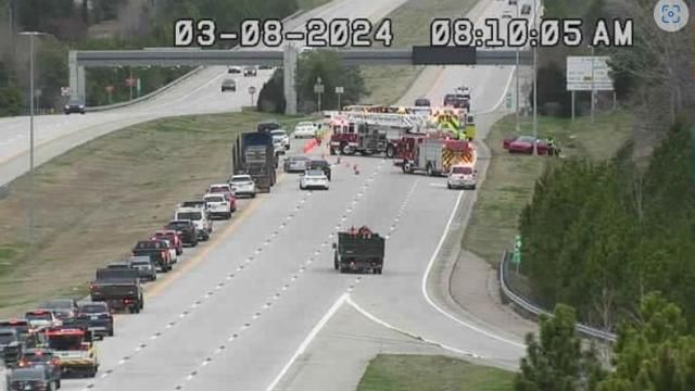 All westbound lanes of toll road NC-540 closed due to crash All westbound lanes of toll road NC-540 closed due to crash