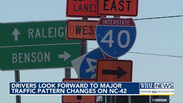 Latest I-40 widening work will change intersections on NC 42 in Garner
