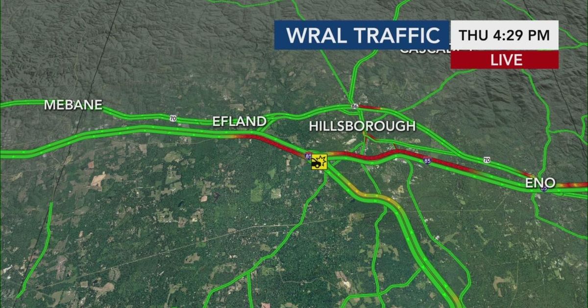 Crashes cause delays I-40 East in Durham and I-85 near the I-40 split