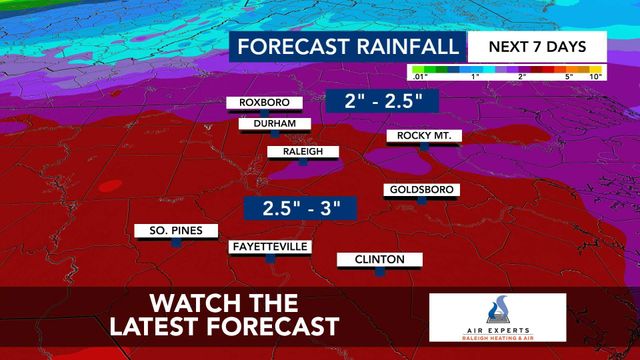 WRAL WeatherCenter Forecast
