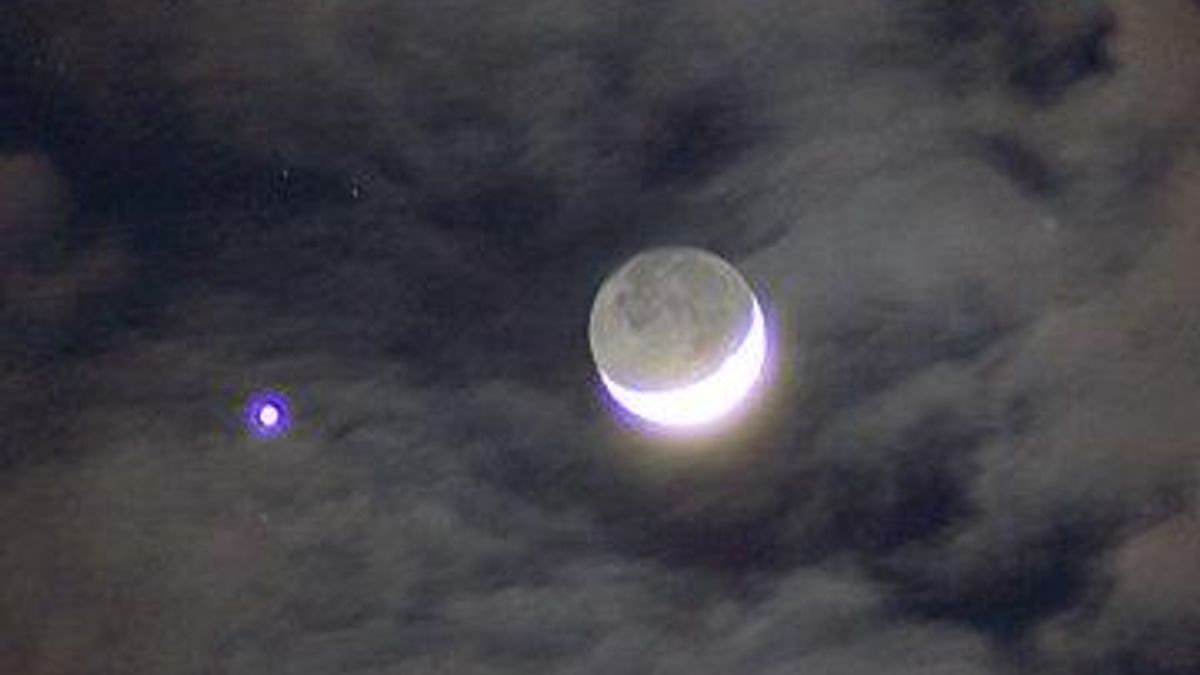 Moon and Venus