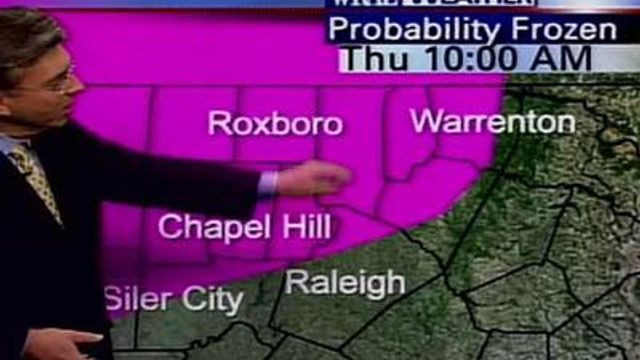 Triangle Could See Snow/Sleet Mix, Freezing Rain Thursday