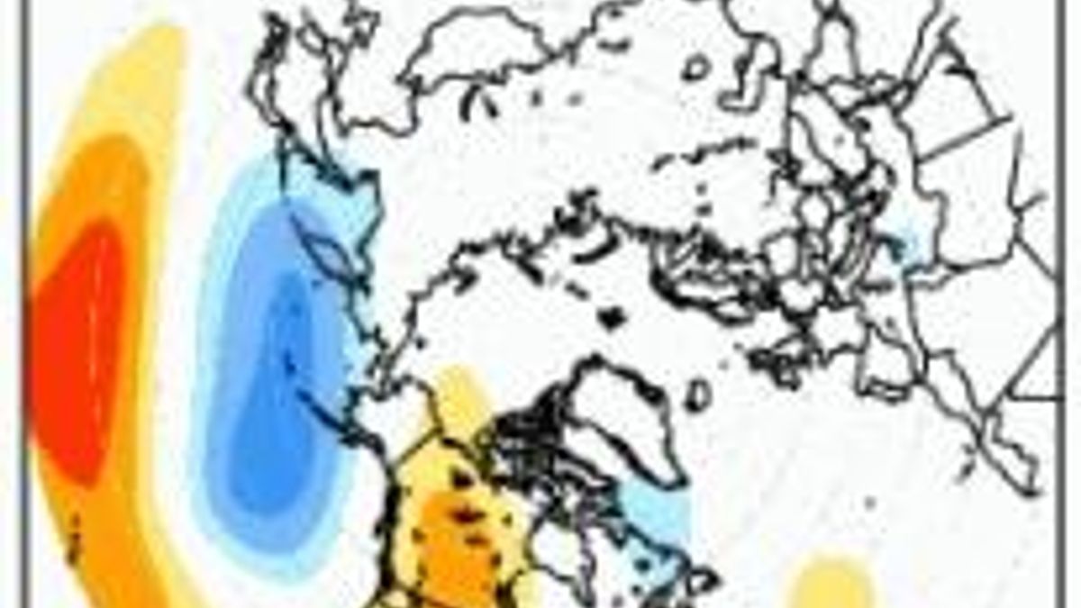 Correlation between PNA value and temperatures