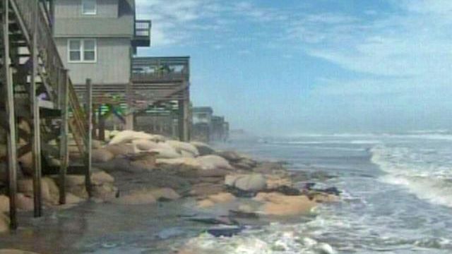 Storm chews up Wrightsville Beach