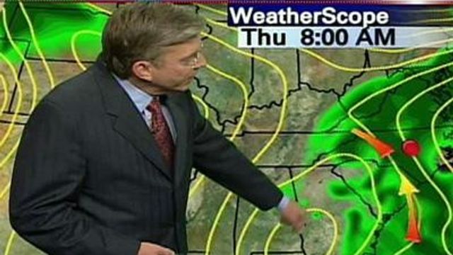 Wet weather expected into Thursday afternoon