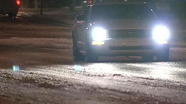 Slick roads welcome morning commuters
