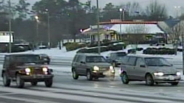 Raleigh police: If you must go, drive slow