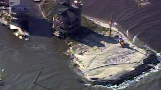 Sky 5: Irene damage to Outer Banks