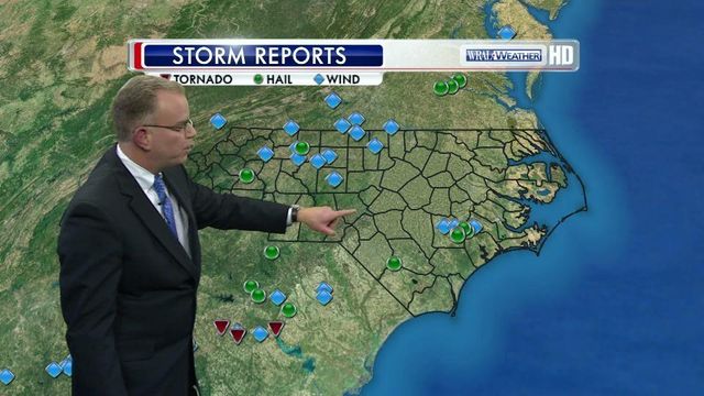 Heavy storms roll through Triangle