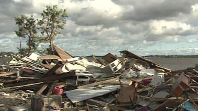 Beryl-spawned tornado hits Carteret County