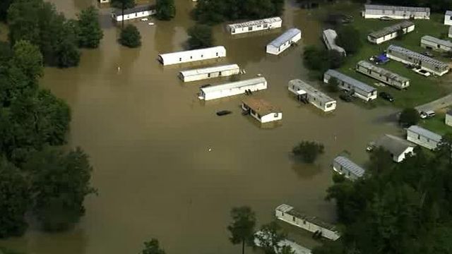 Floods hit Roanoke Rapids area