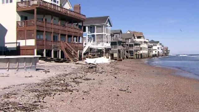 Hatteras residents return to damaged homes, relocated beach