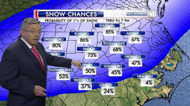 Fishel: Snow on its way to Triangle