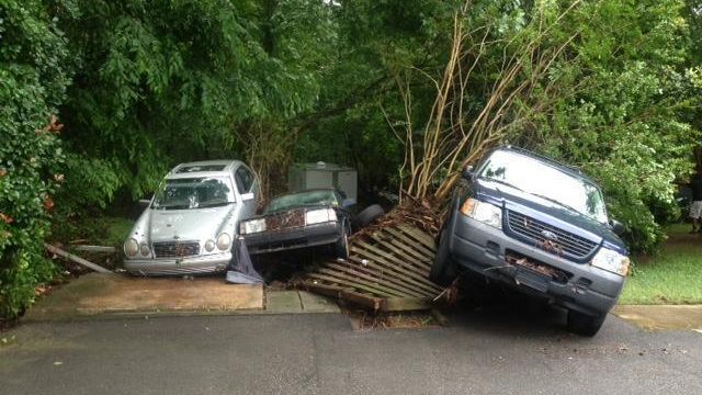 Heavy rainfall causes flash flooding in Triangle