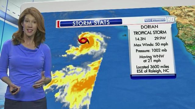 Tropical Storm Dorian forms off African coast