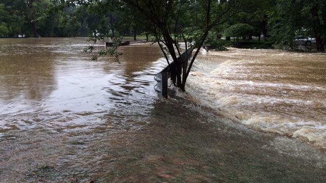 Waters recede after Durham flash floods