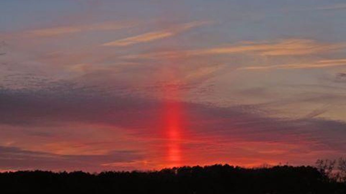 NYE '14 Sun Pillar Scotland Neck
