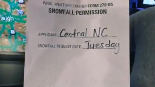 Shrader signs off on Tuesday snow