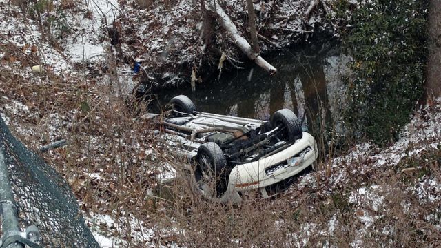 No serious injuries in single-car Durham wreck