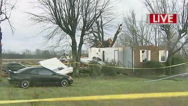 Tornadoes leave behind damage near Oxford