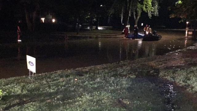 Water rescue underway at Dana Drive in Raleigh