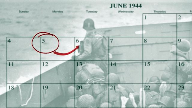 Forecast forced D-Day invasion back by a day
