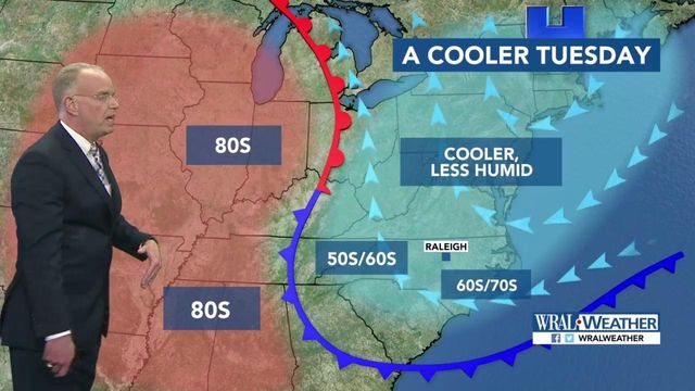 Approaching front will impact NC weather for a couple of days
