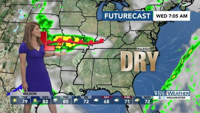 High pressure followed by Thursday storms
