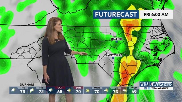 Heavy storms roll in overnight