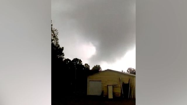 Funnel cloud moves through Statesville, NC