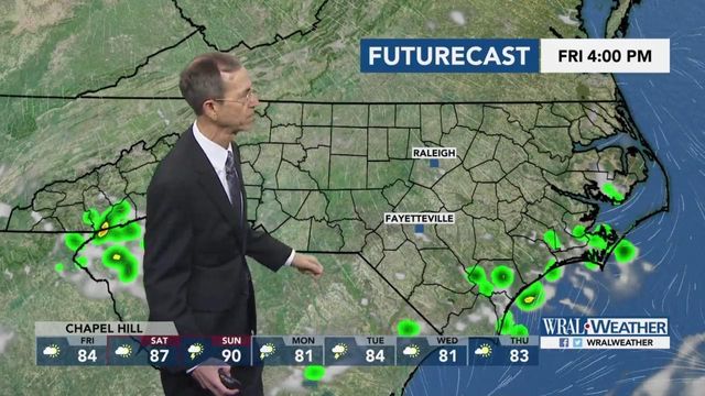 Skies to stay dry Friday around central NC 