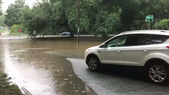 Flooding impacts Raleigh streets