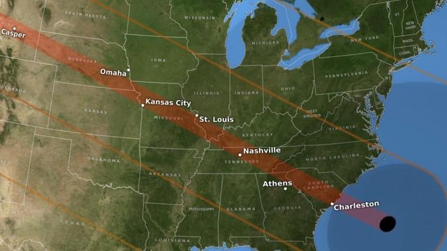 Path of 2017 total solar eclipse