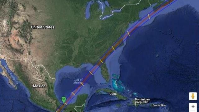March 1970 eclipse path wide