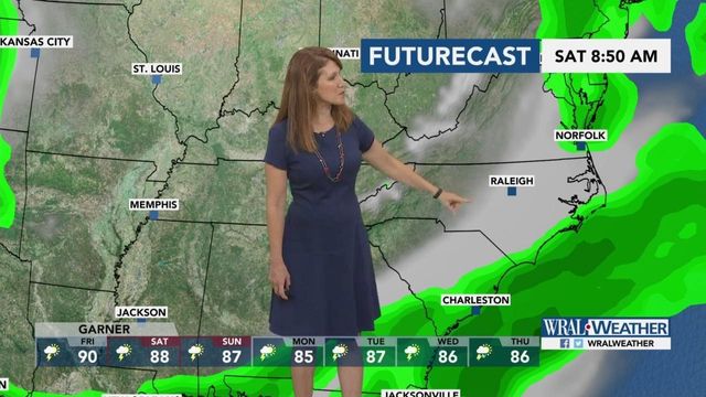 Pattern of rainy weather lingers through next week