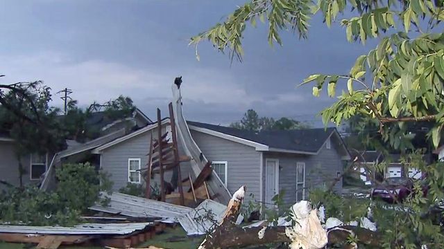 Cleanup begins after swift storms move through Johnston County