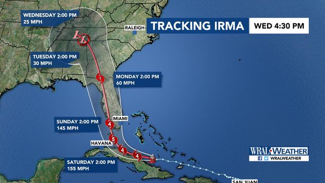 11 p.m. update: Irma is once again a Category 5 hurricane 