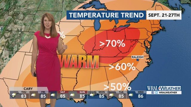 'Warmer than normal temperatures' will close out September