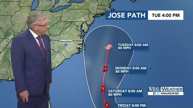 Jose could create rough surf along NC coast 