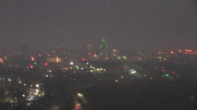Live look: Wet roads, a few flakes in Raleigh