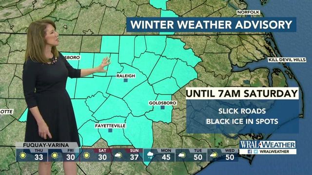9 a.m. update: Snow is gone, winter weather advisories last into weekend